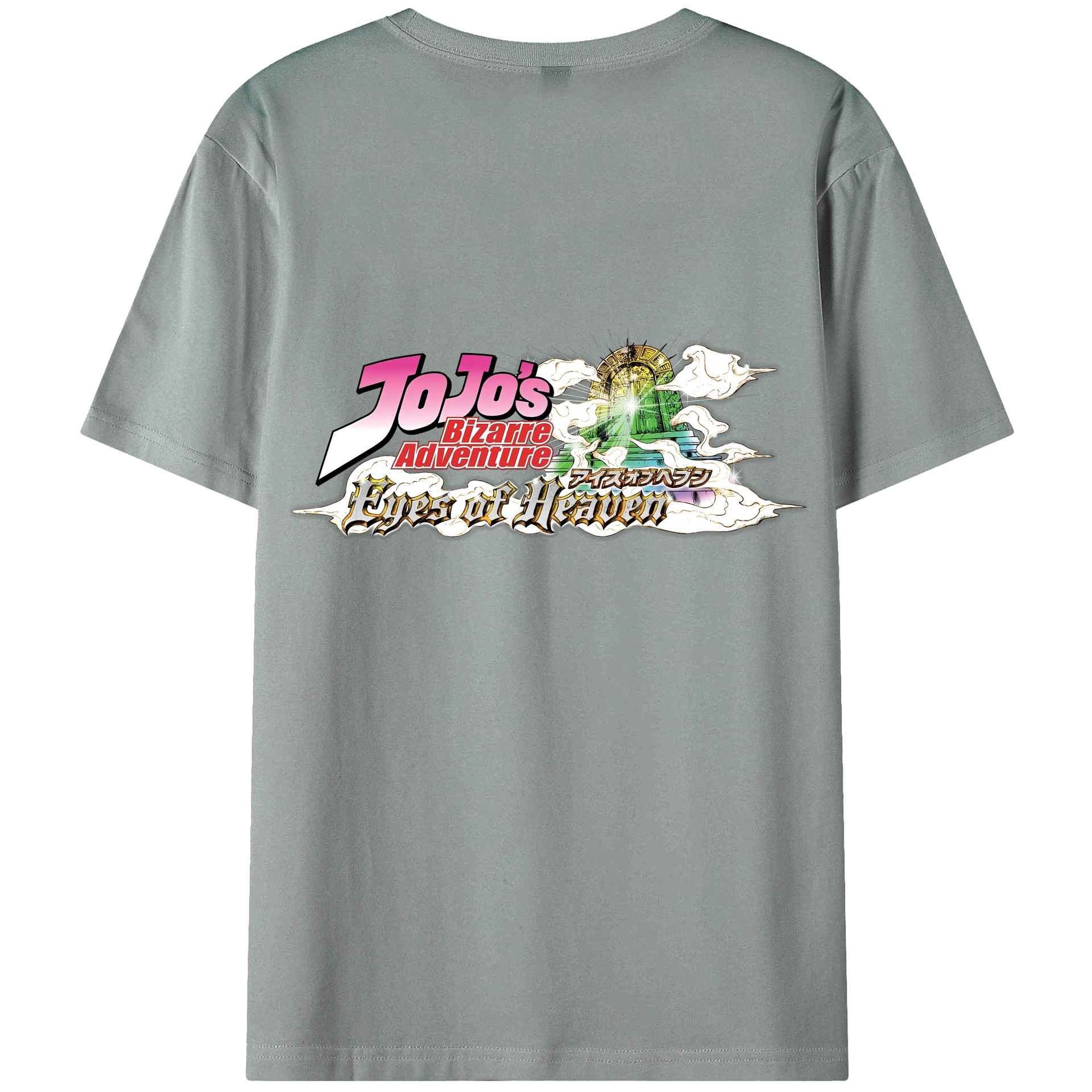 （画像用） ジョジョの奇妙な冒険 JoJo's Bizarre Adventure 綿100％ メンズ半袖Tシャツ（バックプリント） 通気性